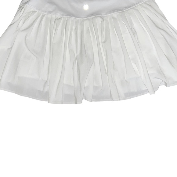 Athleta Advantage White Pleated Tennis Athletic Mini Skort Skirt - M - Picture 9 of 14